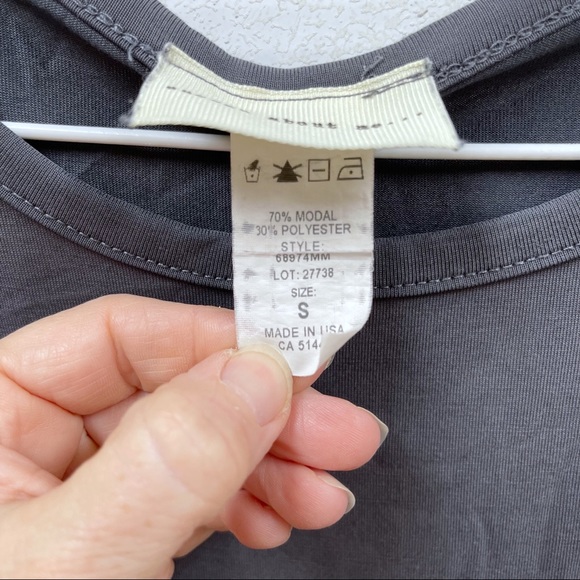 Enough About Me Black Sleeveless Shirt Size Small - Picture 2 of 6